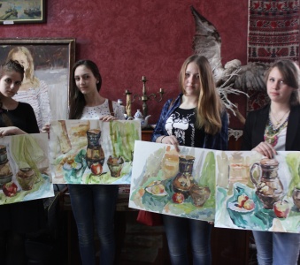 I тур Краевой олимпиады по живописи 2015 