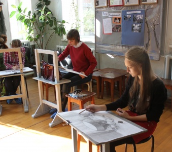 I тур Краевой олимпиады по рисунку и 2015 